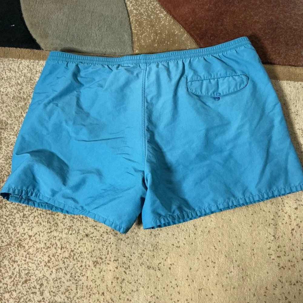 Patagonia Baggies Gorpcore Shorts Mens XL Blue Hiking Swim Trunk P-6 Logo